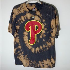 Custom Bleached Philadelphia Phillies T-shirt